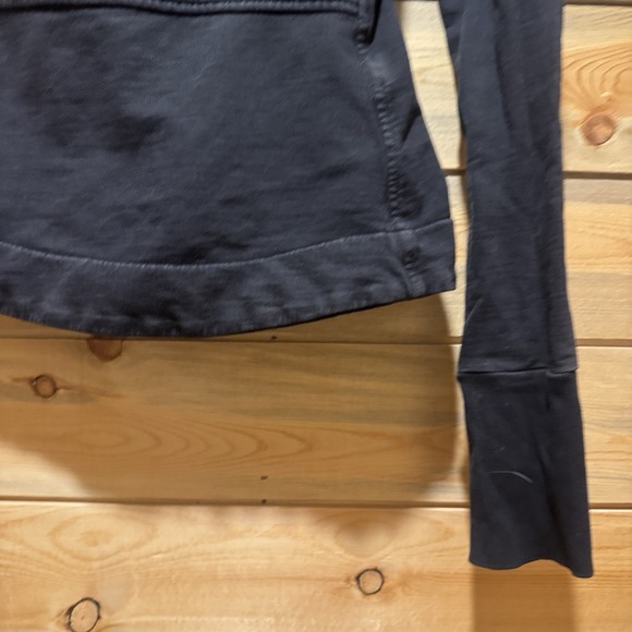 Prairie Underground Sweatshirt Jacket Womens XS Black Cloak Zip Hoodie Organic - Picture 10 of 16